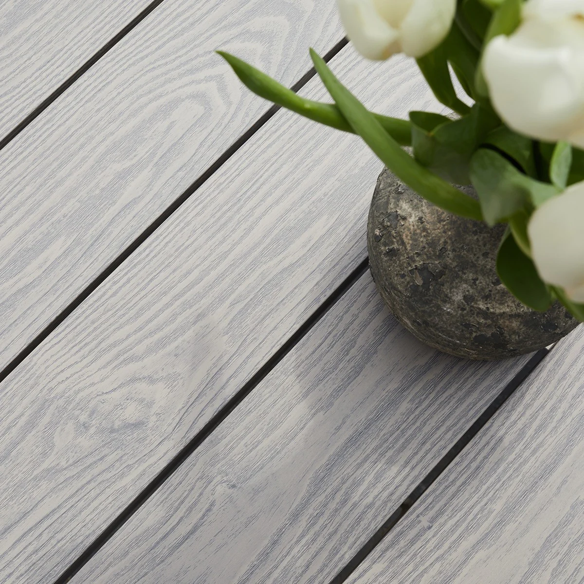 Gartenlounge aus weißem Aluminium und grauem Textilene 8-Sitzer - Image 4