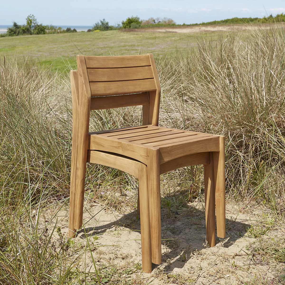 Ausziehbare Gartenlounge massives recyceltes Teakholz 10/12 Sitze - Image 8