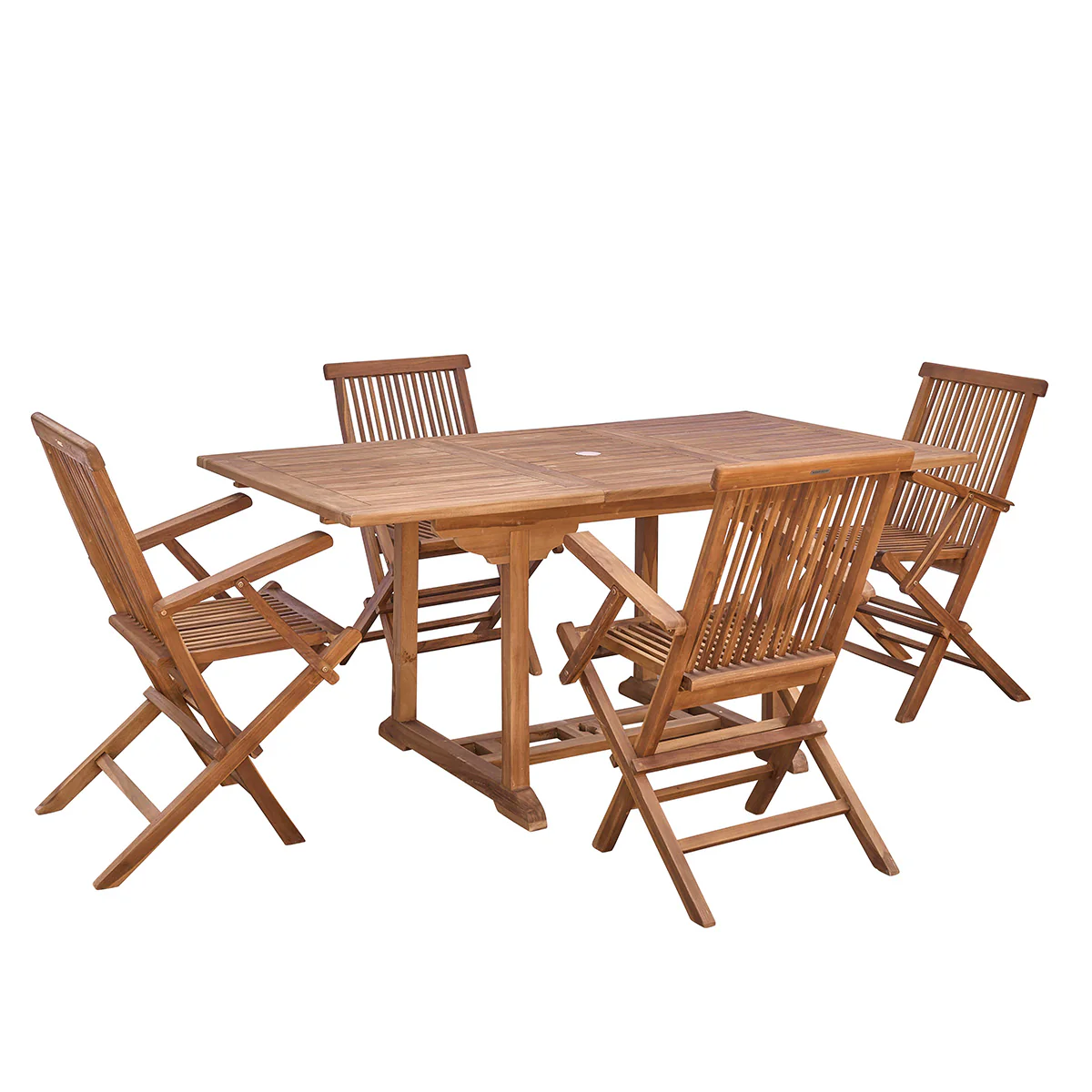 Ausziehbare Gartenmöbel aus geöltem Teakholz 4/8-Sitzer - Image 2