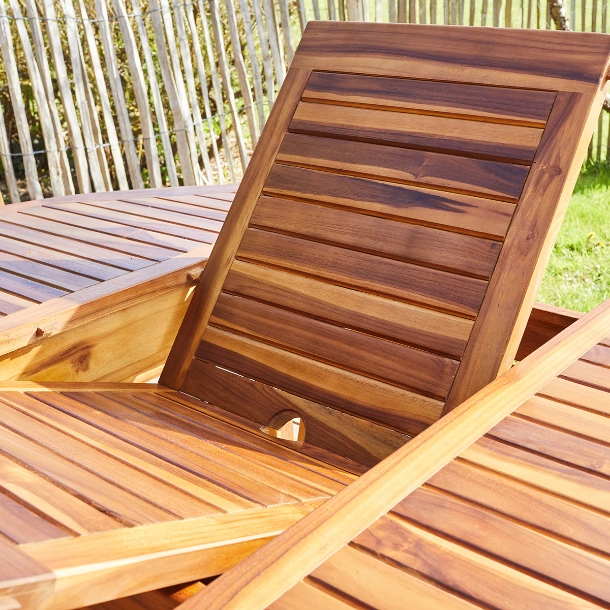 Ausziehbare Gartenmöbel aus geöltem Teakholz 6/8 Sitze - Image 4