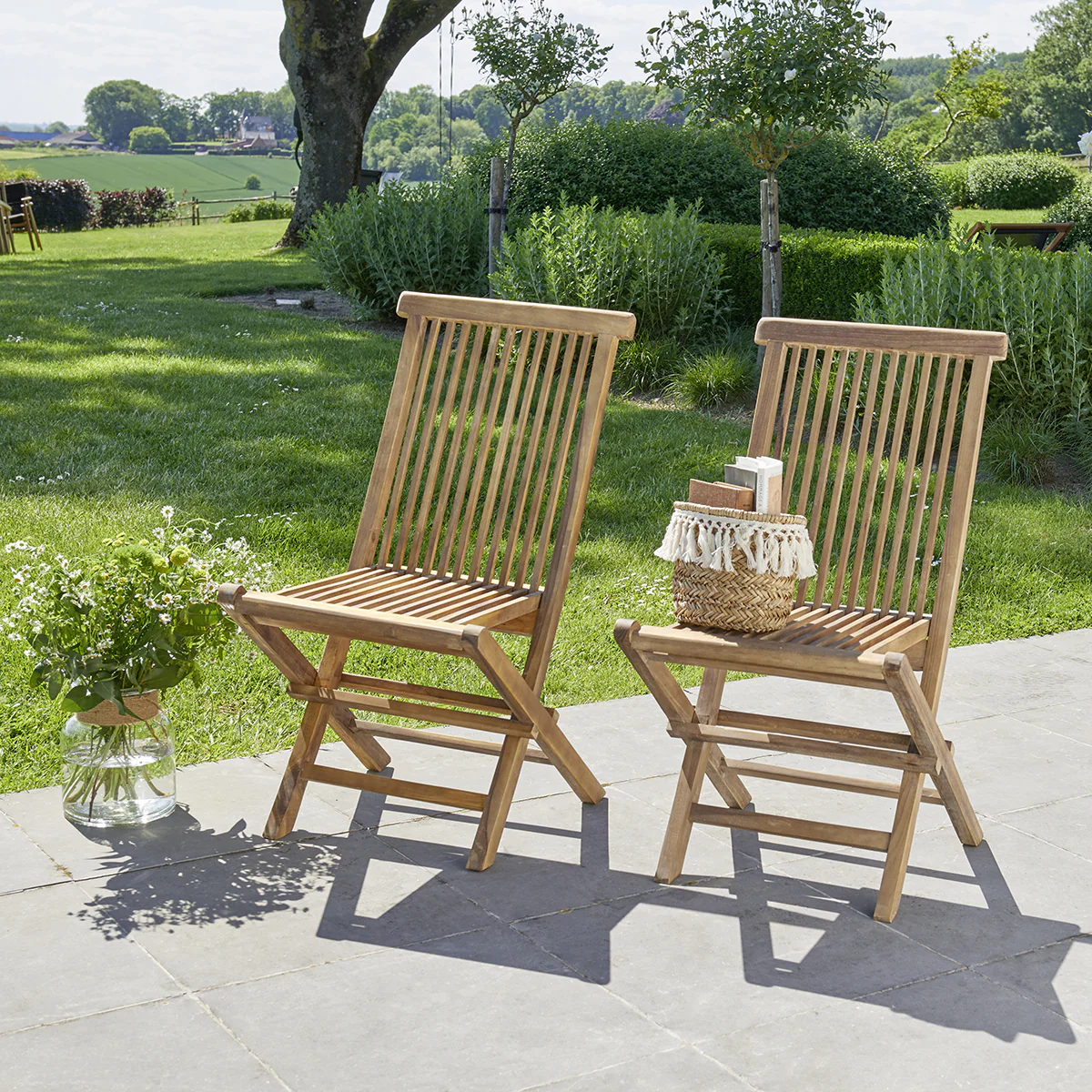 Ausziehbare Gartenmöbel aus geöltem Teakholz 6/8-Sitzer - Image 6