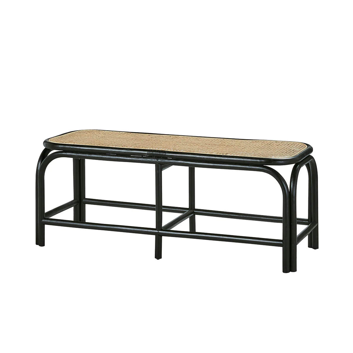 Bank aus Rattan und Geflecht 120 cm - Image 3