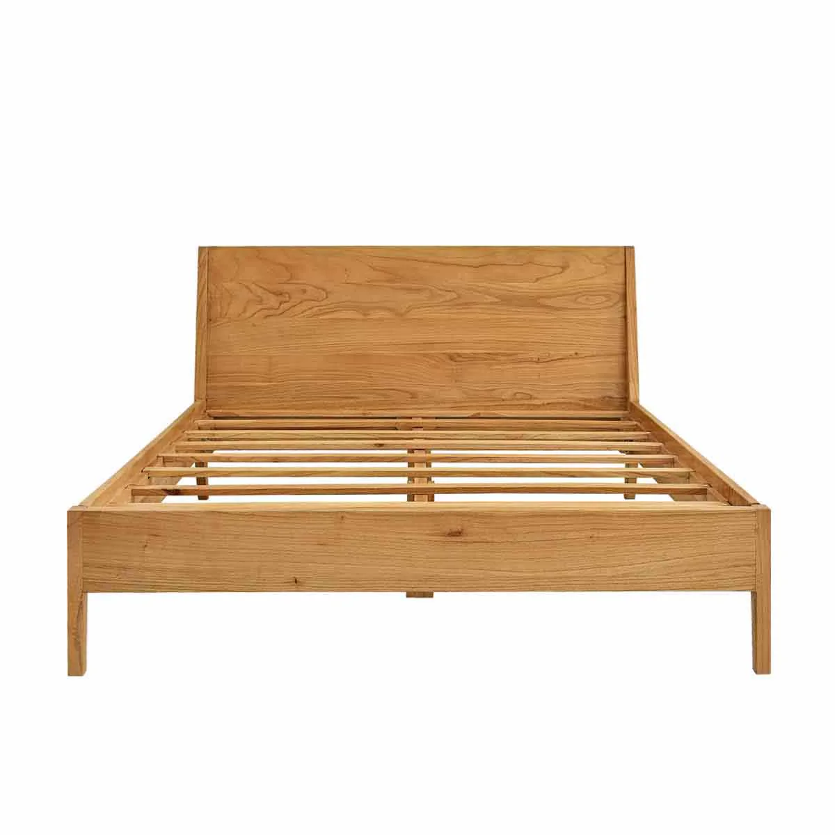 Bett aus massivem Mindi 160 cm, mit Lattenrost - Image 2