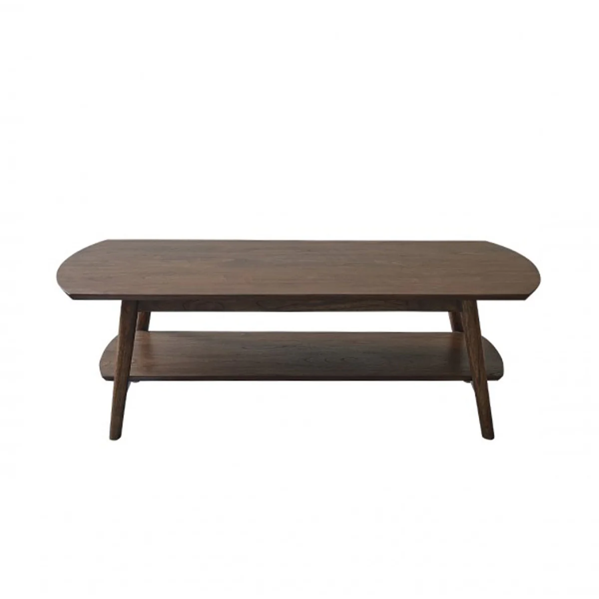 Couchtisch aus massivem Mindy in Walnuss-Finish 130 cm - Image 2