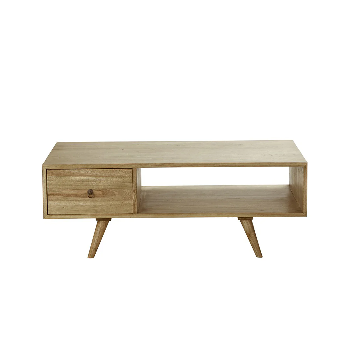 Couchtisch aus massivem Mindi-Holz 120 cm - Image 2