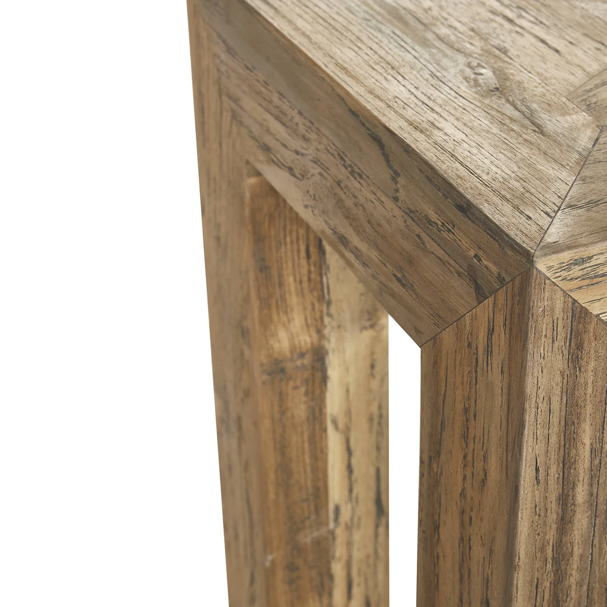 Bank aus recyceltem massivem Teakholz 120 cm - Image 5