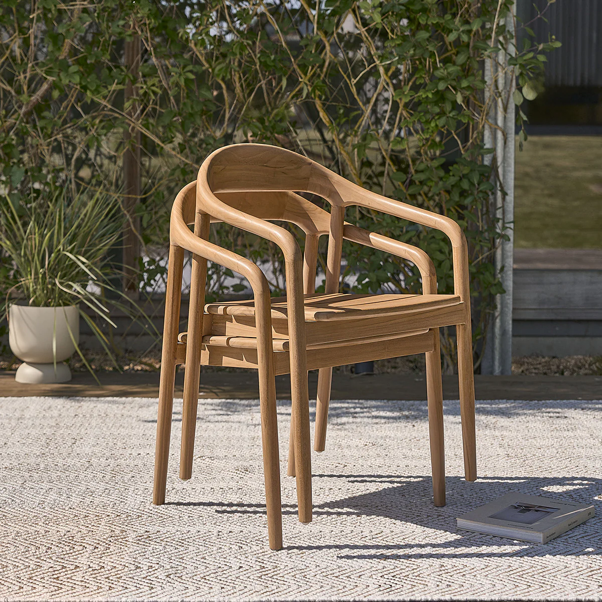 Ausziehbare Gartenmöbel aus massivem Teakholz für 6/8 Pers. - Image 7