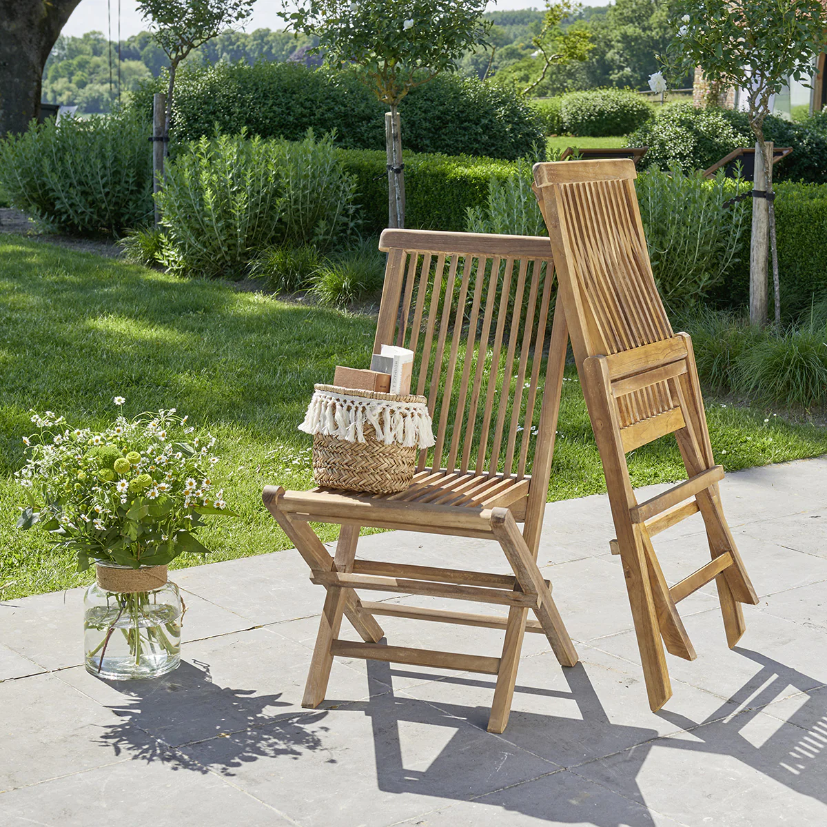 Gartenmöbel aus geöltem Teakholz 2/4 pers. - Image 6