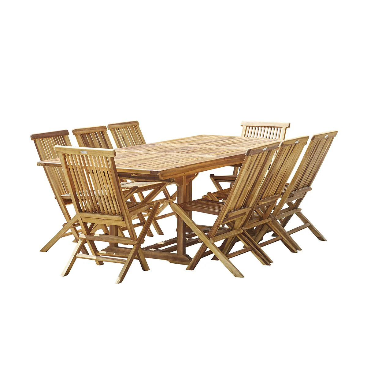 Gartenmöbel aus massivem, geöltem Teakholz 8/10 pers. - Image 2