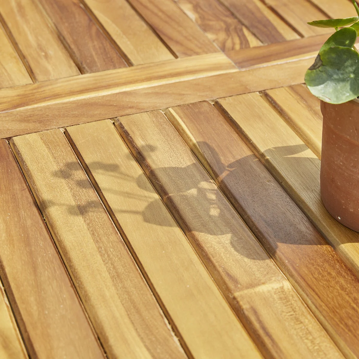 Gartenmöbel aus massivem, geöltem Teakholz 8/10 pers. - Image 5