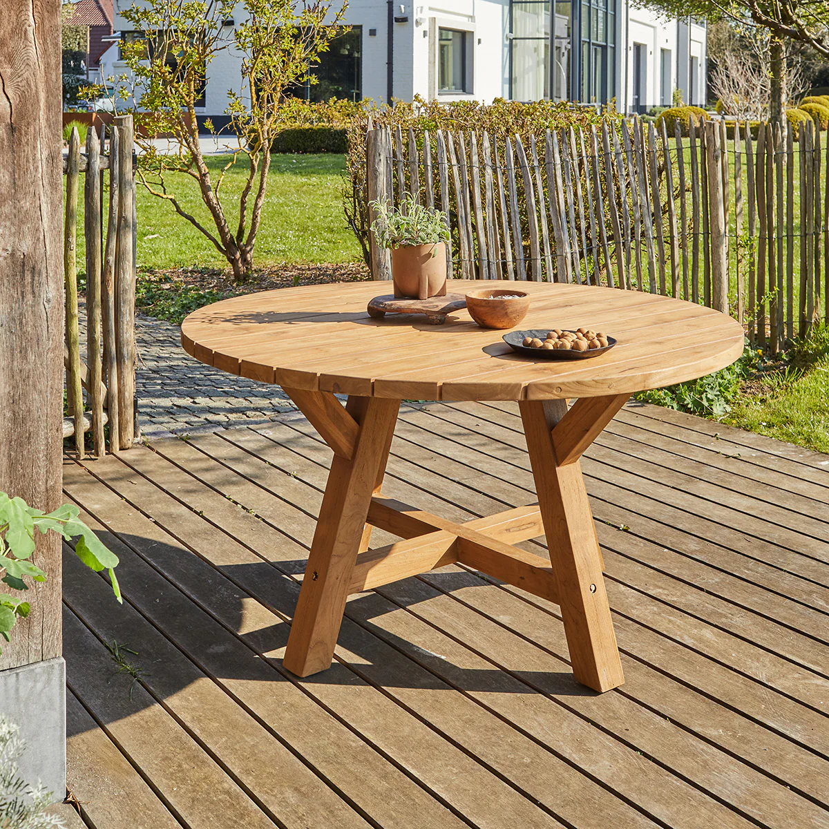 Gartenlounge aus Teakholz 4 pers. - Image 3