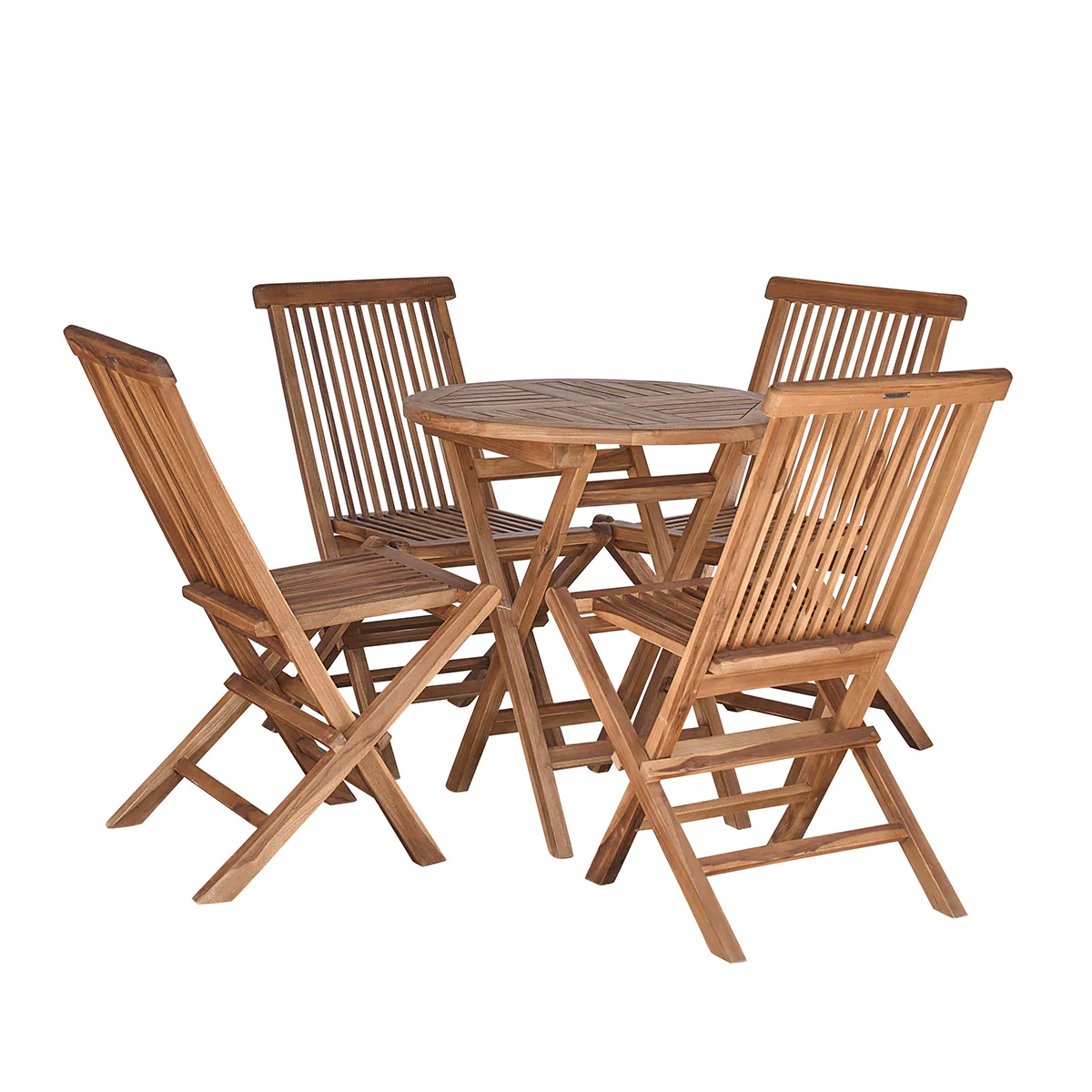 Gartenlounge aus geöltem Teakholz 4 pers. - Image 2