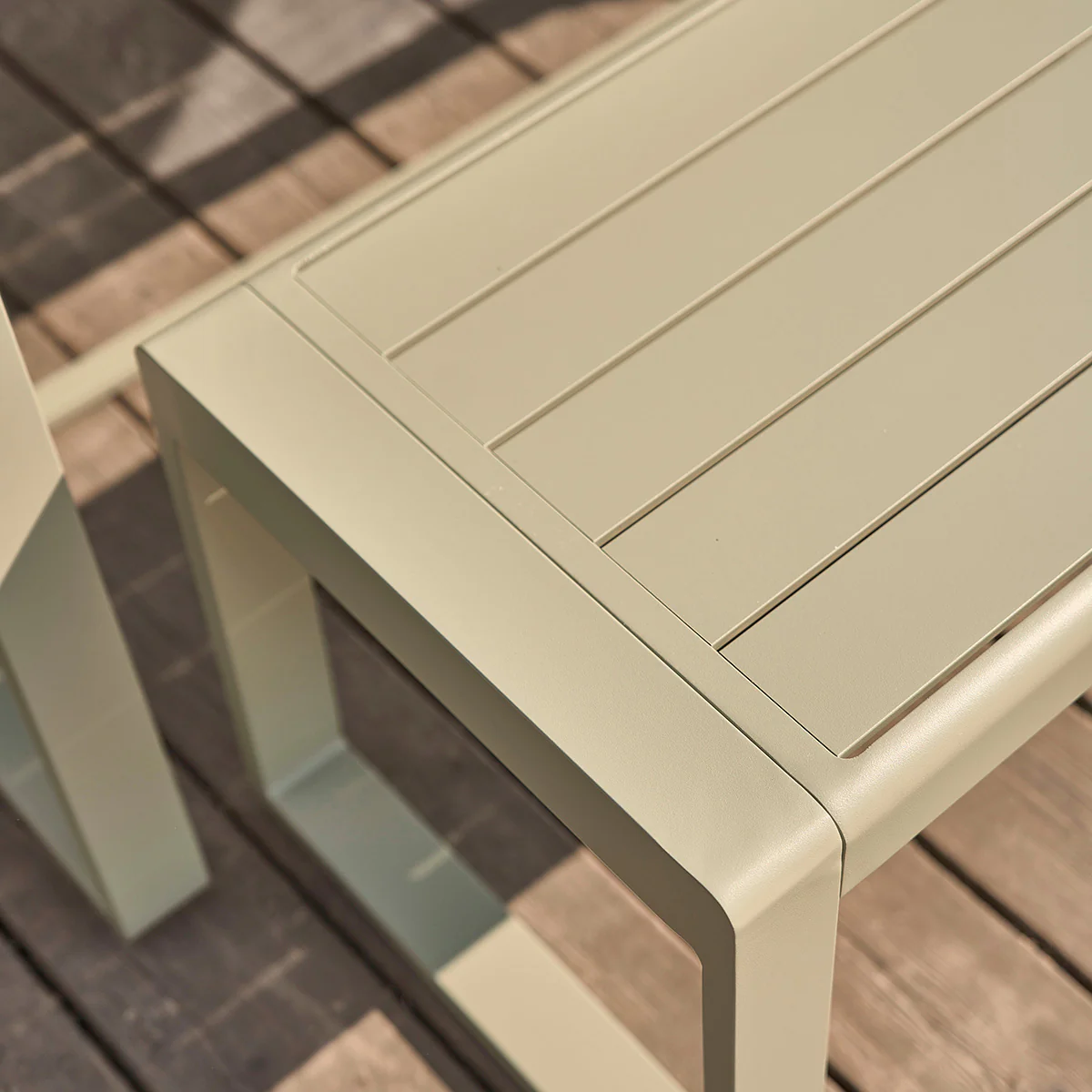 Gartenmöbel aus grünem Aluminium 4 pers. - Image 3