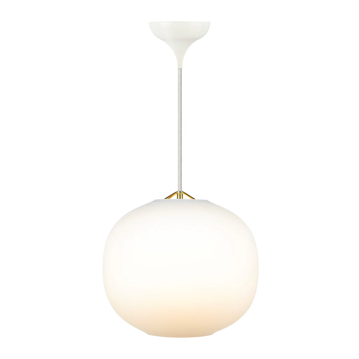 Hängeleuchte aus Glas - 30 cm opalweiss - Image 2