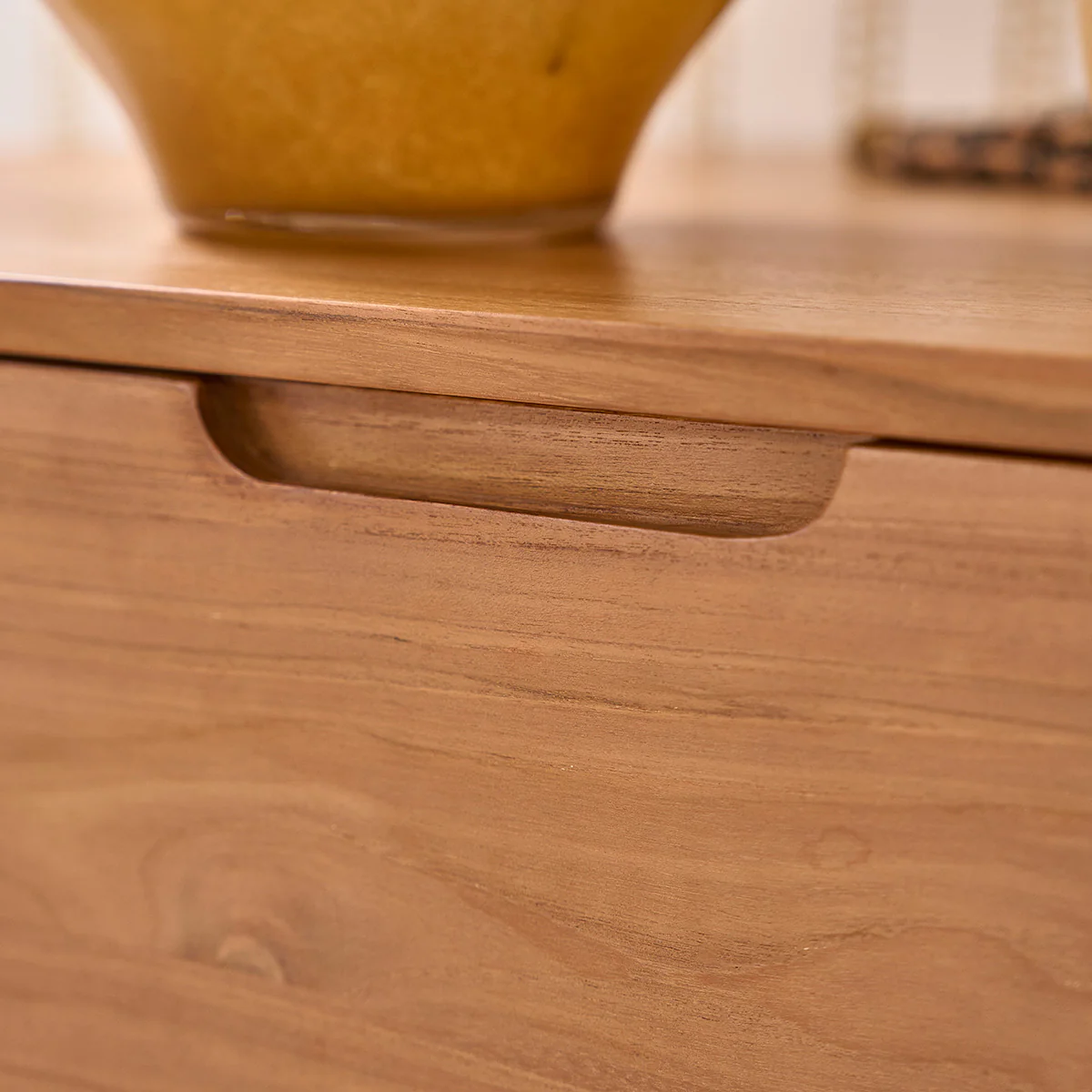 Kommode aus Teakholz 80 cm - Image 5