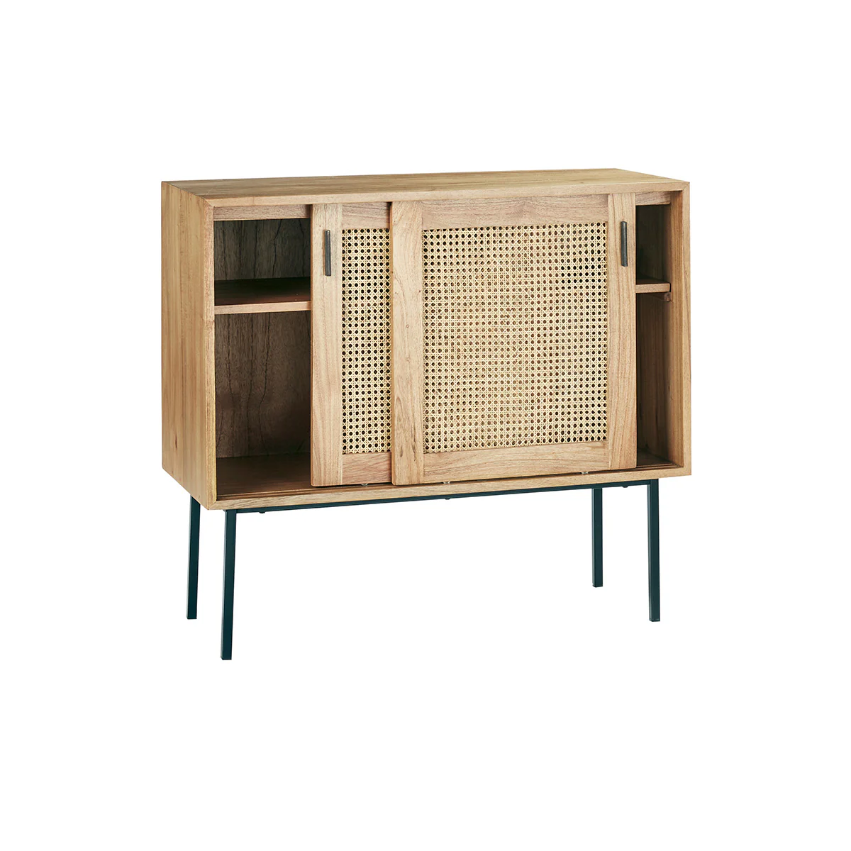 Kommode aus massivem Mindi und mit Rohrgeflecht 100 cm - Image 3