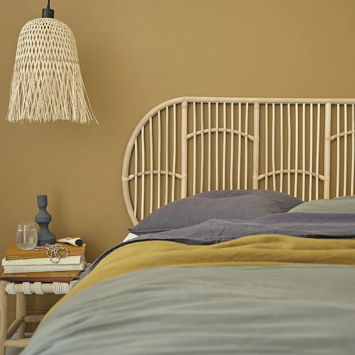 Kopfteil aus Rattan 160 cm - Image 3