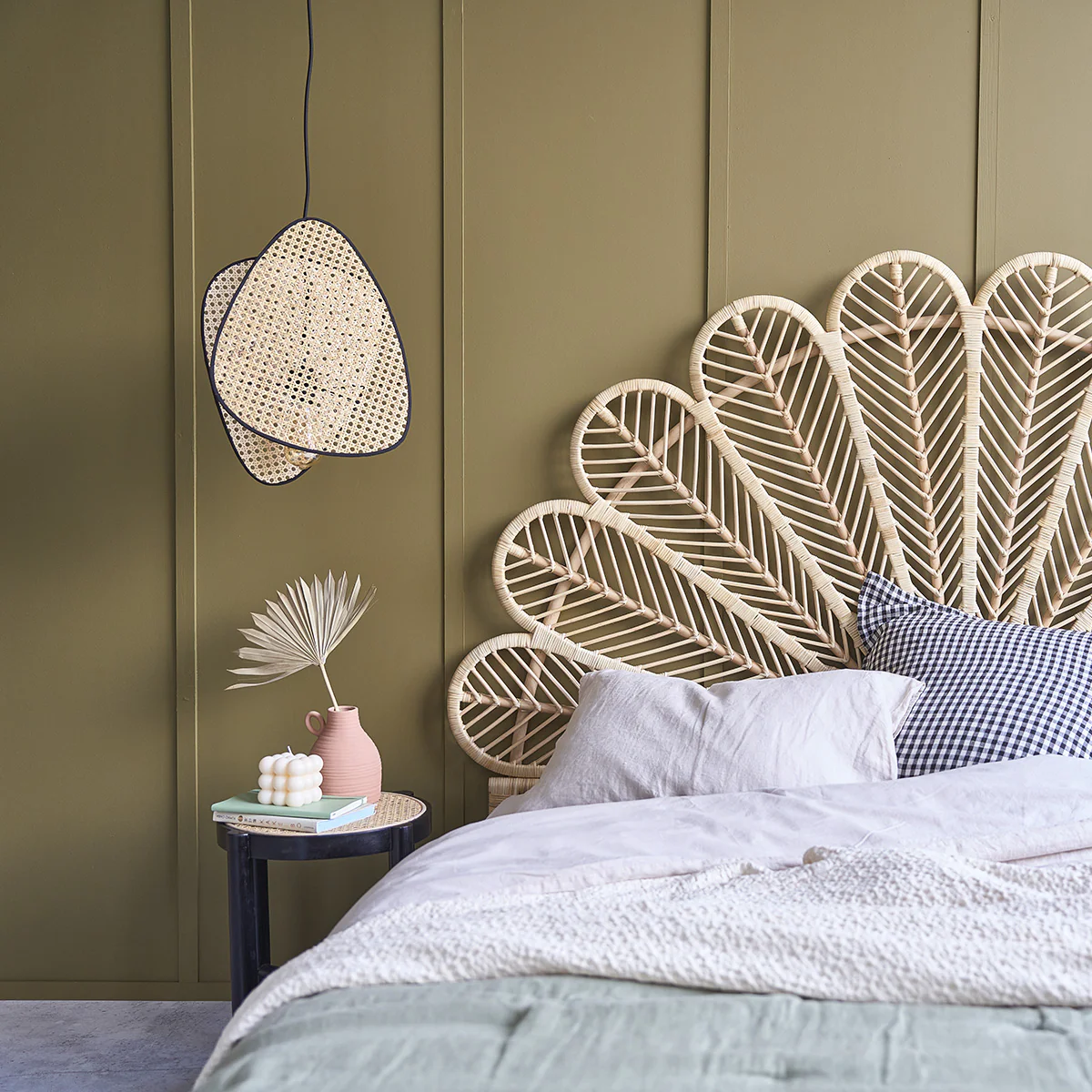 Kopfteil aus Rattan 180 cm - Image 3