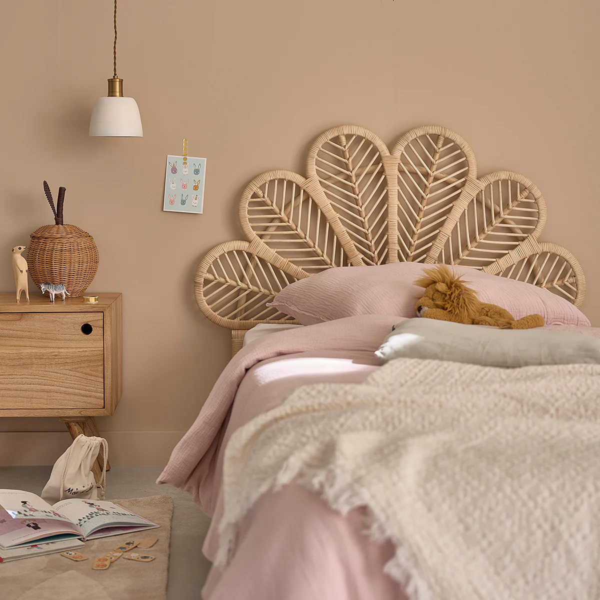 Kopfteil aus Rattan 90 cm - Image 6