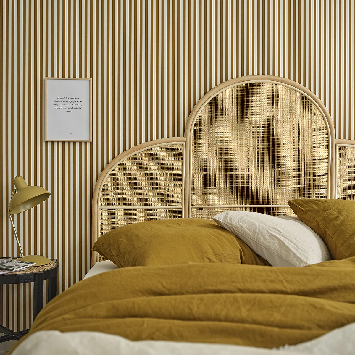 Kopfteil aus Rattan und Rohrgeflecht 160 cm - Image 3