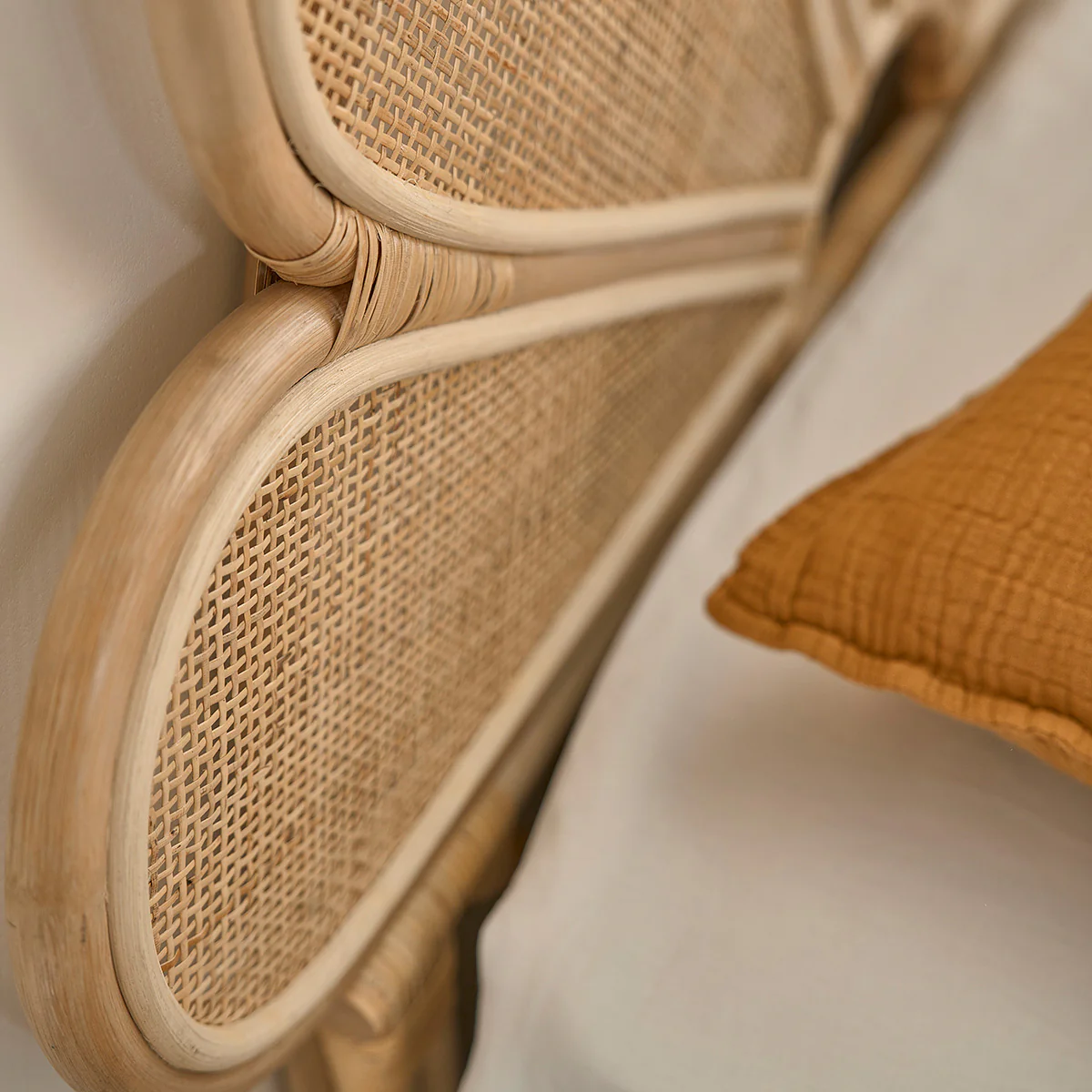 Kopfteil aus Rattan und Rohrgeflecht 90 cm - Image 5