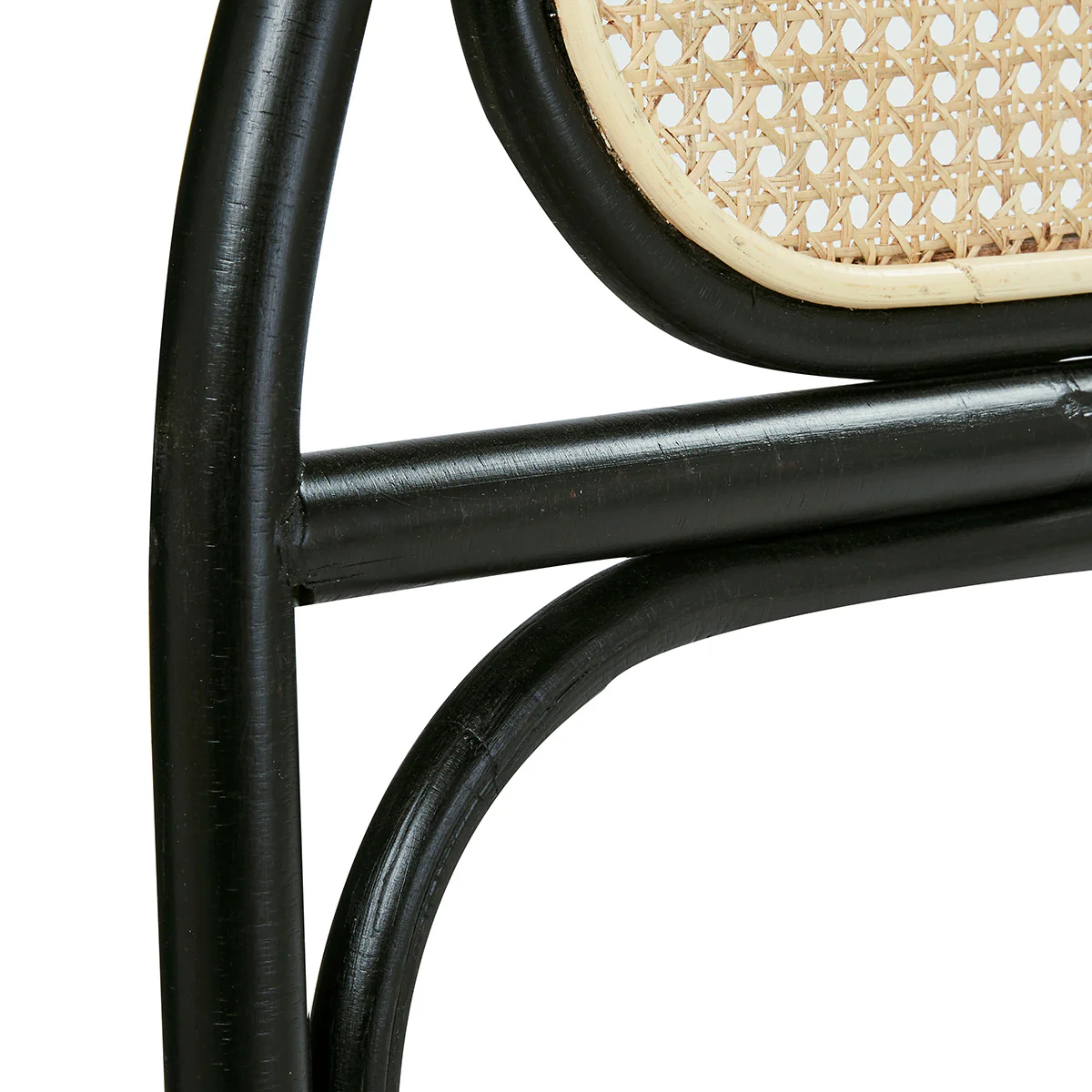 Kopfteil aus Rohrgeflecht und schwarzem Rattan 160 cm - Image 6