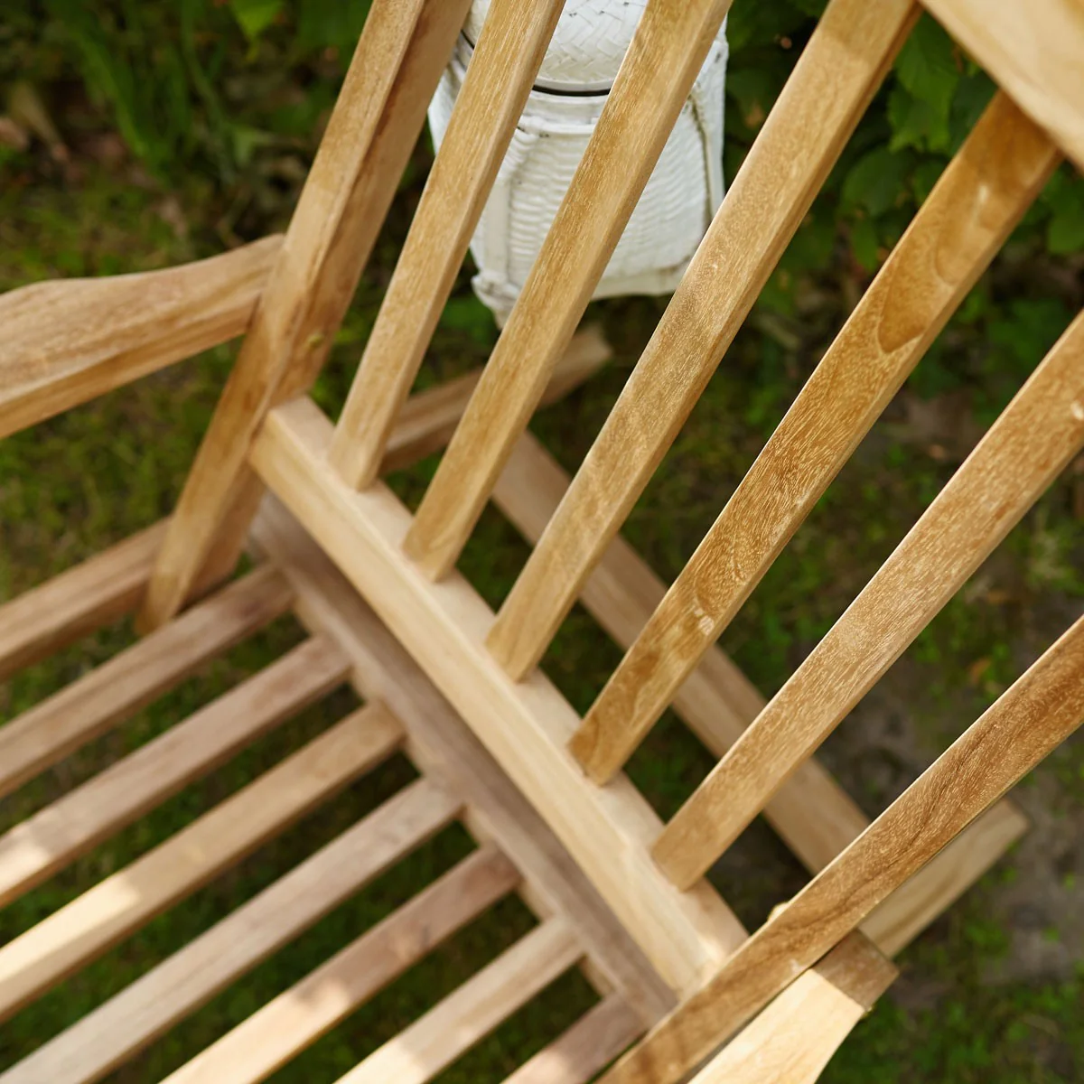 Liegestuhl aus massivem Teakholz (Satz von 2) - Image 4