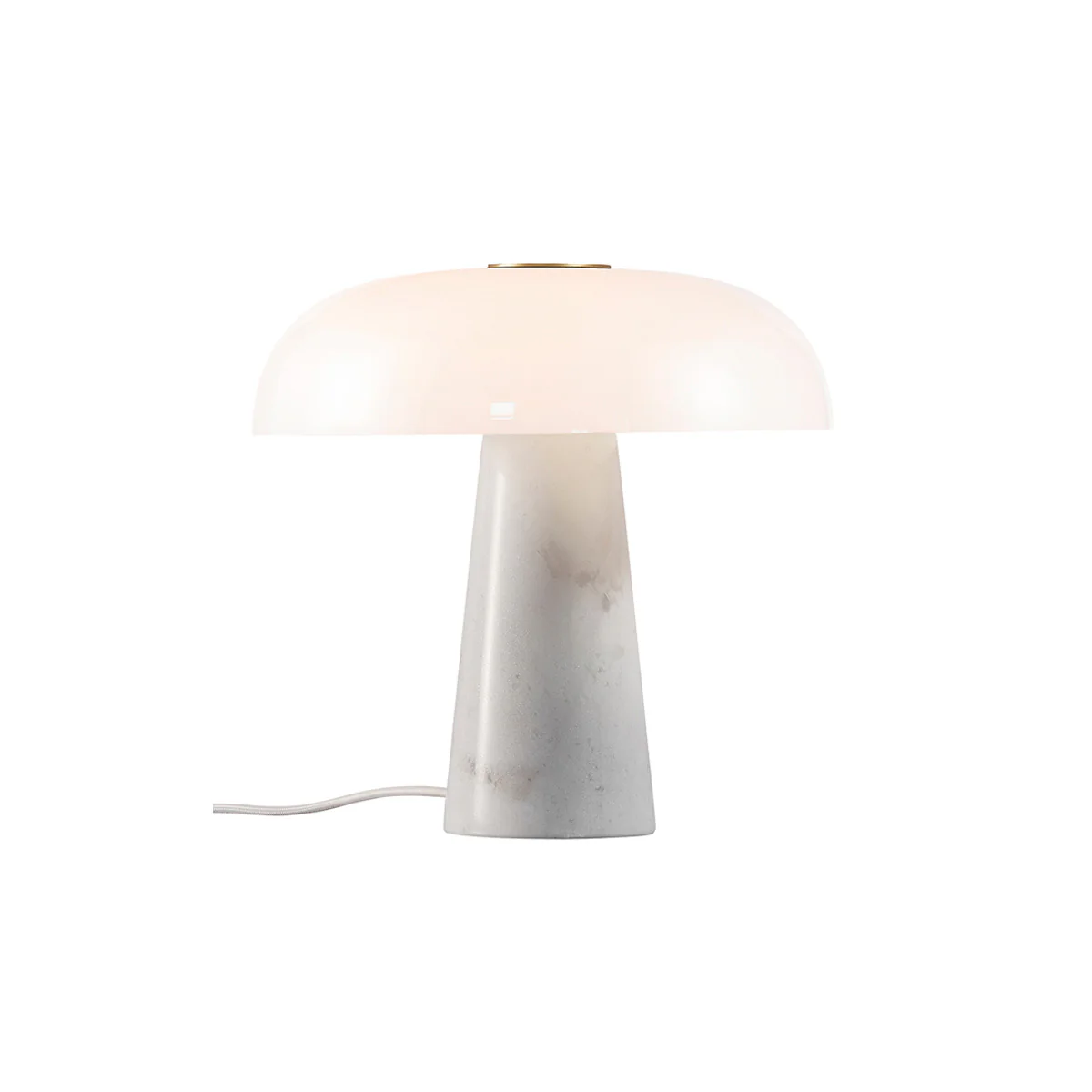 Marmor-Tischlampe weiss - Image 2