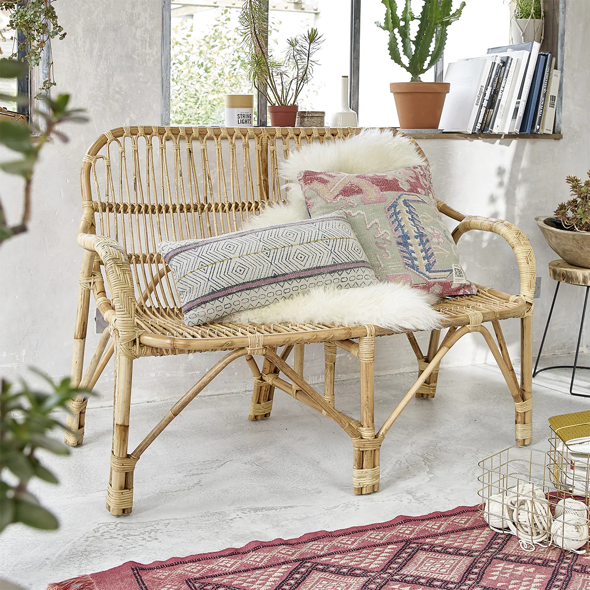 Vintage-Rattansofa - Image 3