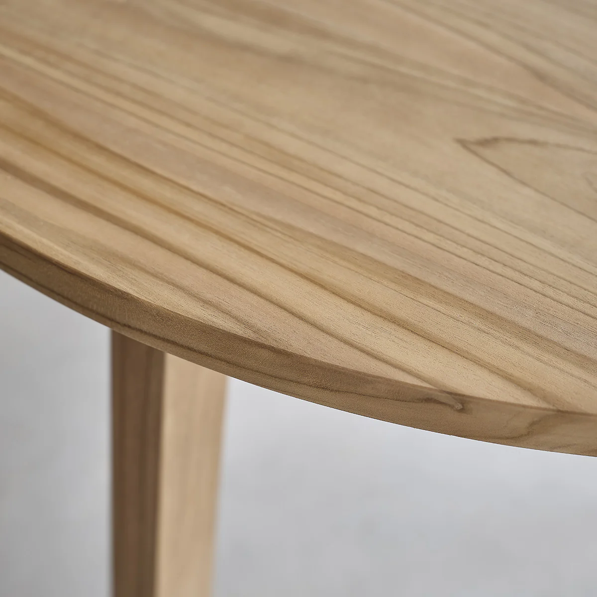Tisch aus massivem Teakholz rund 4 pers. - Image 4