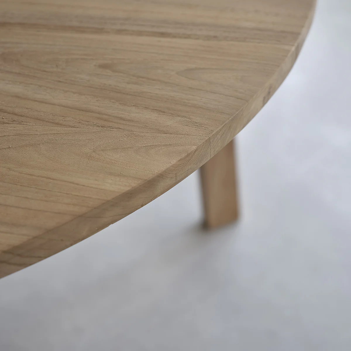 Tisch aus massivem Teakholz rund 4 pers. - Image 6