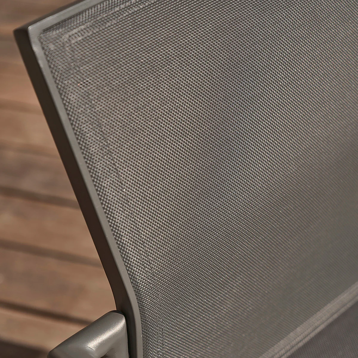 Sessel aus Aluminium und grauem Textilene - Image 5