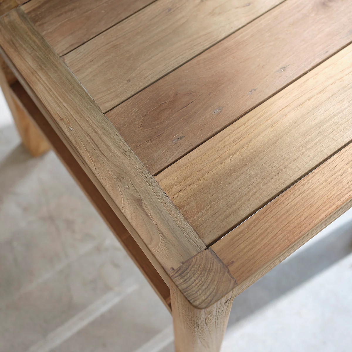 Set aus 2 Stühlen aus massivem, recyceltem Teakholz - Image 3