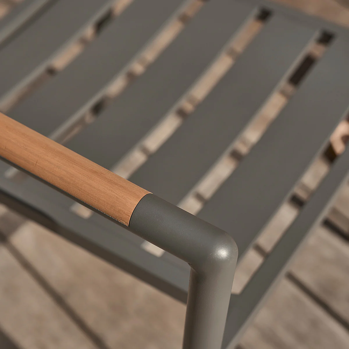 Gartensessel aus massivem Teakholz und Aluminium (Set von 2) - Image 3