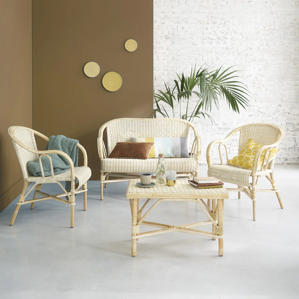 Sitzbank aus Rattan - Image 4