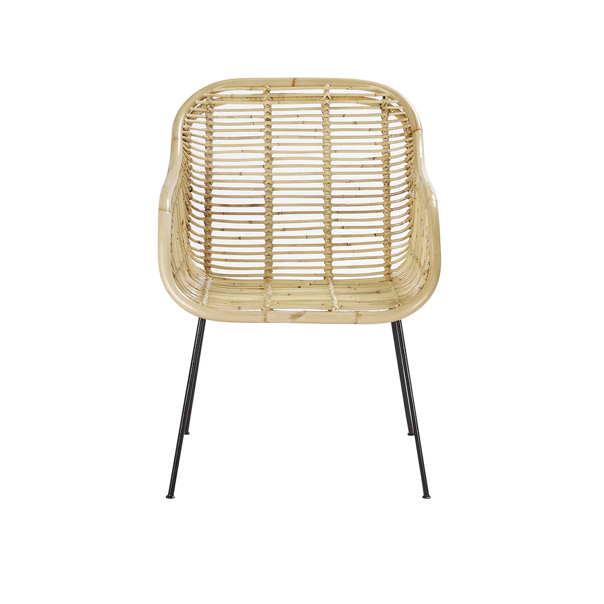 Stuhl aus Rattan und Metall - Image 2