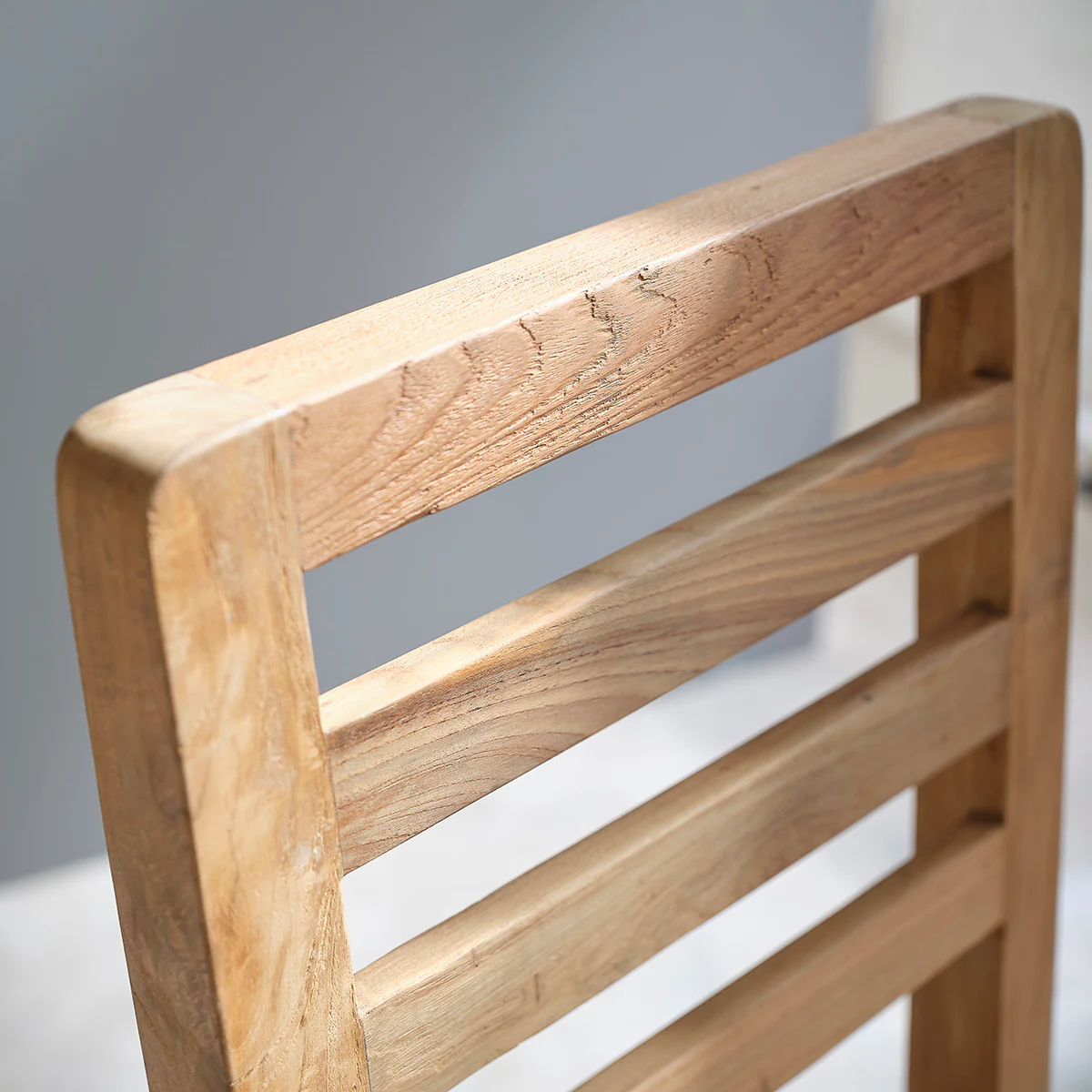Stuhl aus massivem, recyceltem Teakholz - Image 4