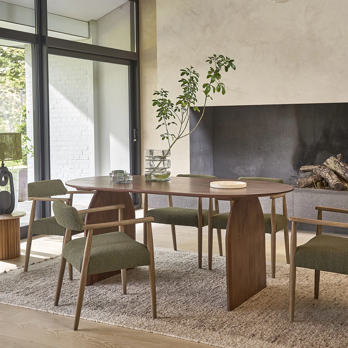 Tisch aus massivem Mangoholz mit Nussbaum-Oberfläche für 6/8 Pers. - Image 7