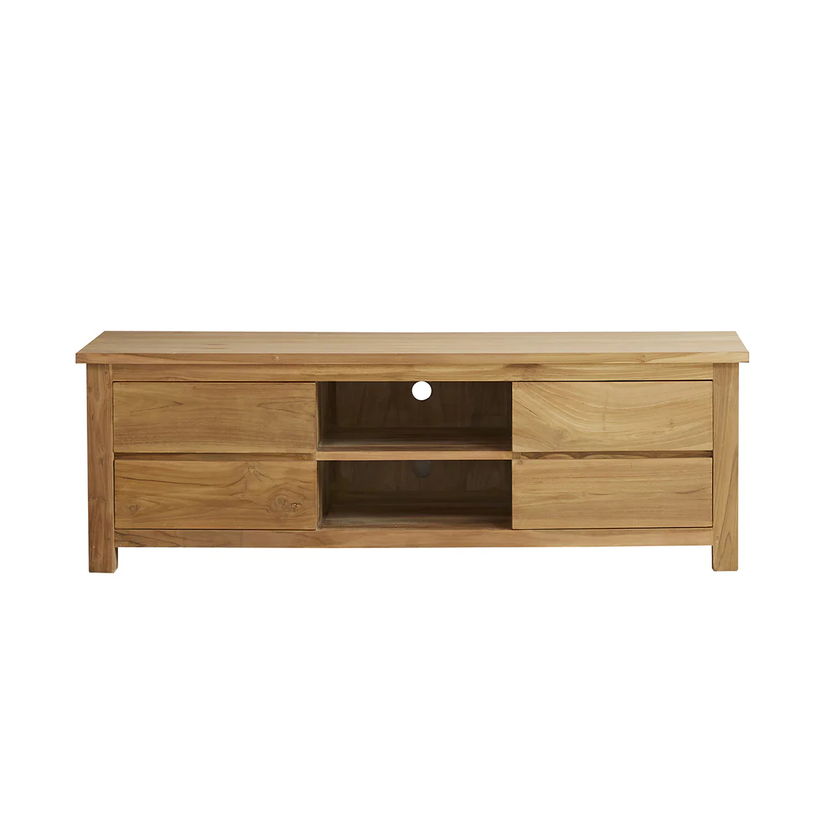 TV-Schrank aus massivem Teakholz 150 cm - Image 2