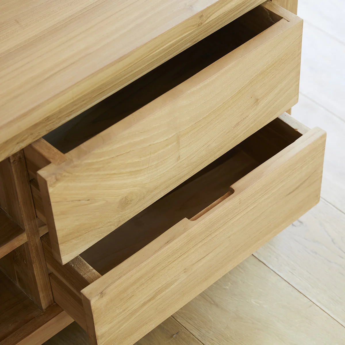 TV-Schrank aus massivem Teakholz 150 cm - Image 5