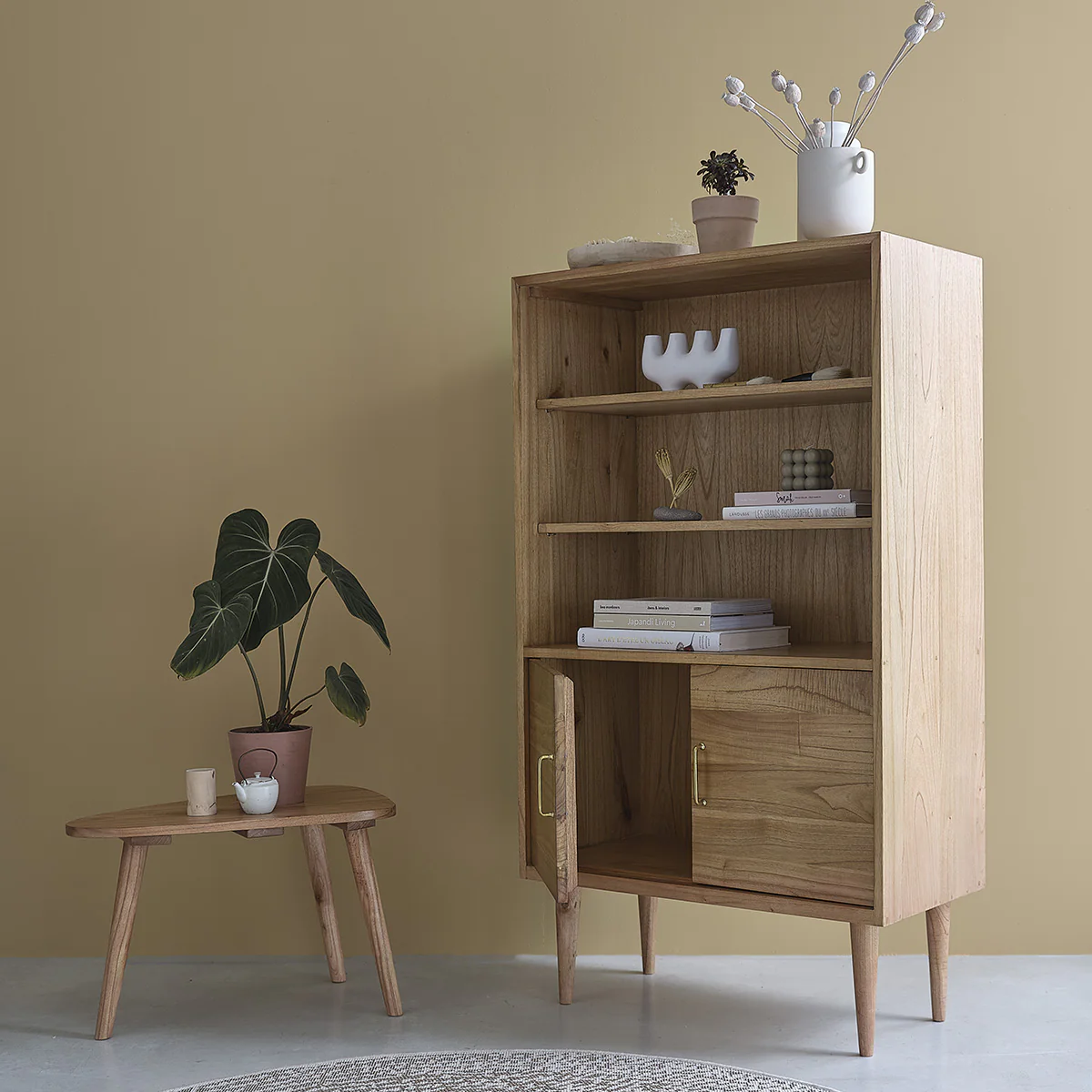 Bücherregal aus massivem Mindi 85 cm - Image 3