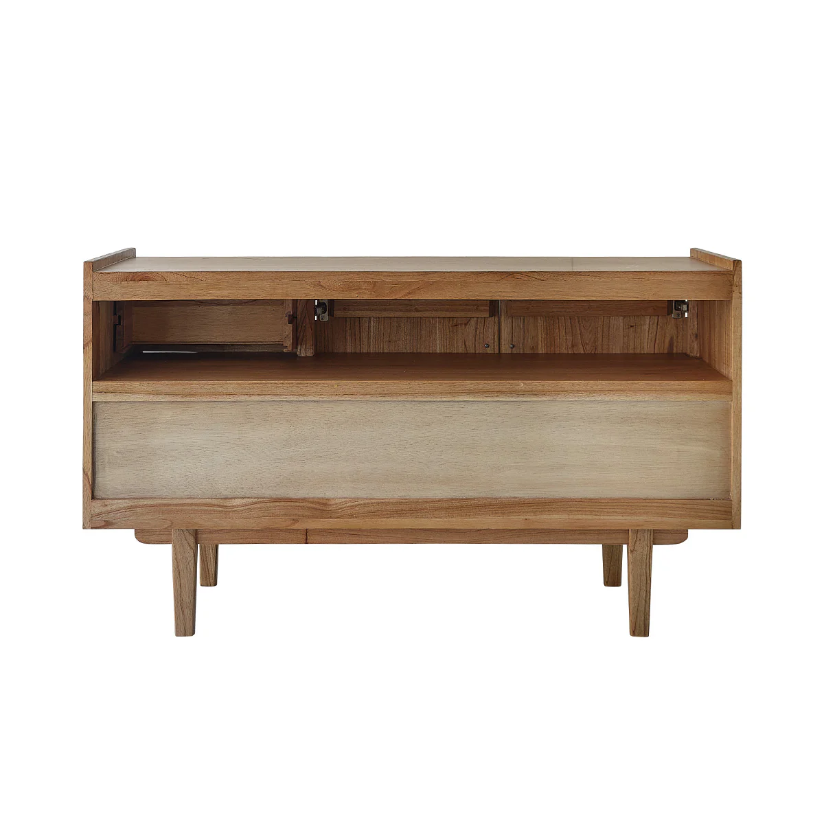 Waschtischunterschrank aus massivem Mindi 135 cm - Image 9