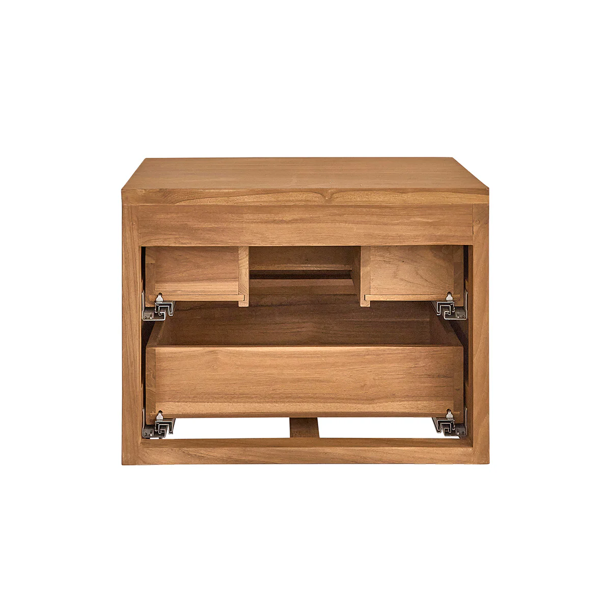 Waschtischunterschrank aus massivem Teakholz, hängend, 60 cm - Image 7